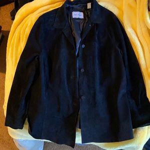 Black Suede Lord & Taylor Jacket
